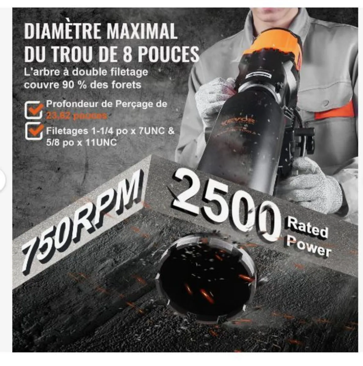 Wet&Dry Diamond Core Drill Machine - Image 2