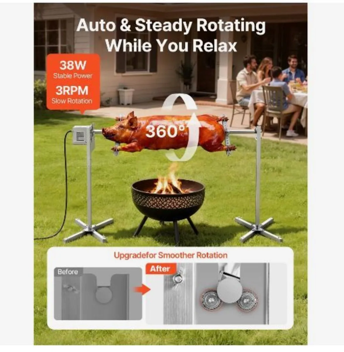 Rotisserie Grill, AC220-240V 8 Level Height - Image 4