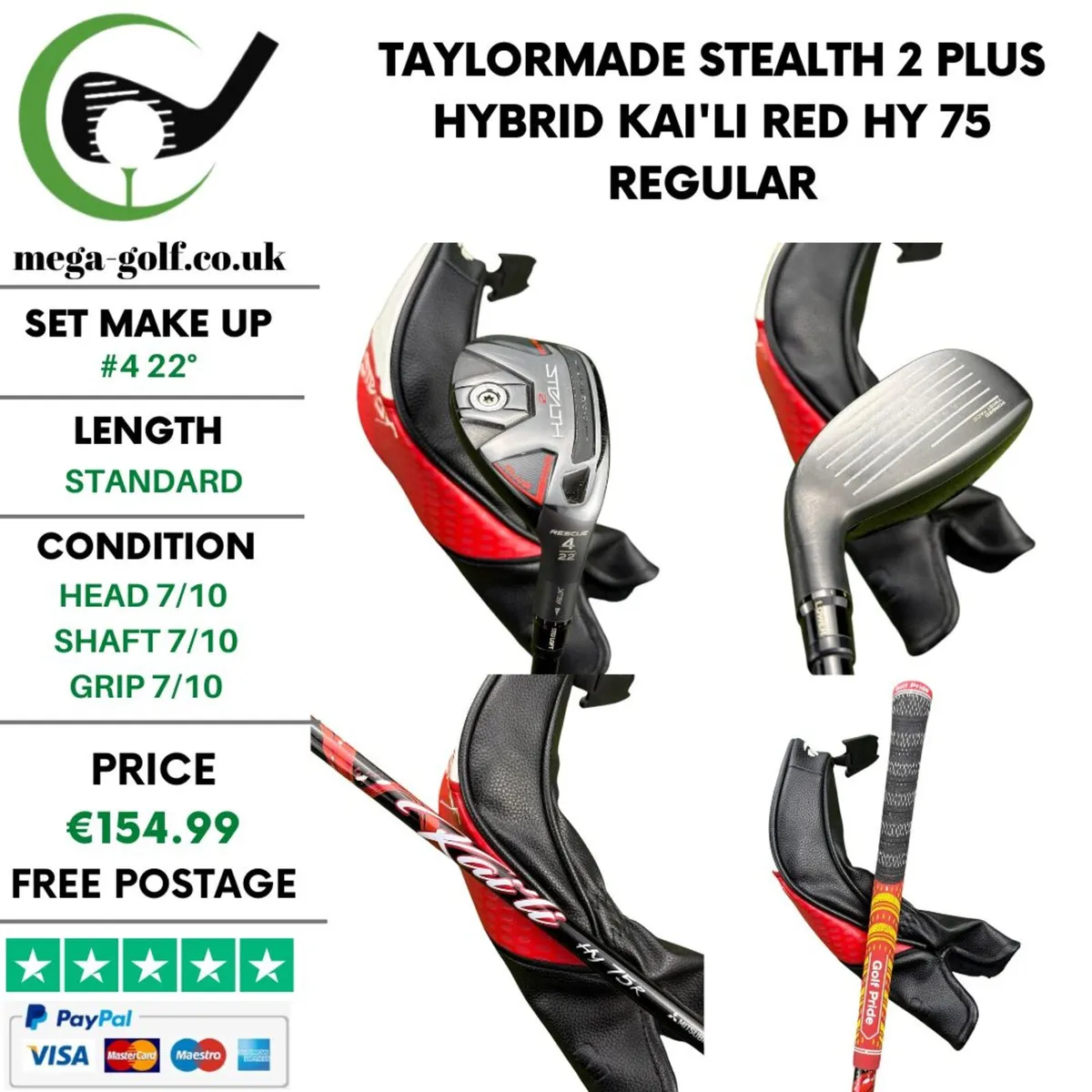 Taylormade Stealth 2 Plus Hybrid / #4 22° /Regular - Image 1