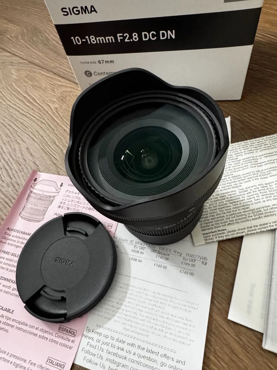 Sigma 10-18mm f/2.8 DC DN (Sony E-Mount) - Boxed - Image 2