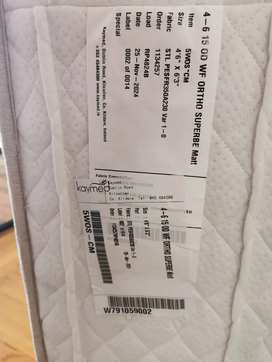 Mattress (double-queen). As new. - Image 2