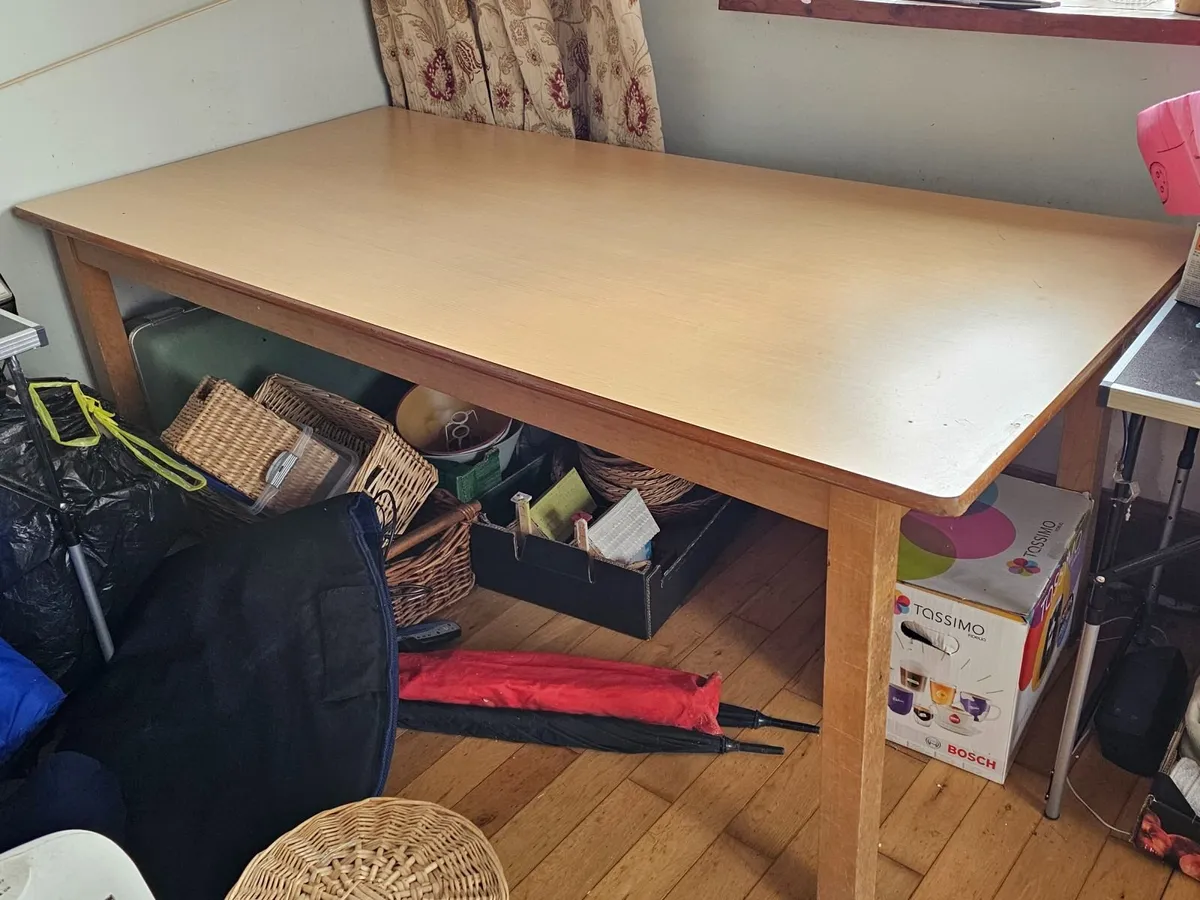 Large dining table work top bench layout surface - Image 1