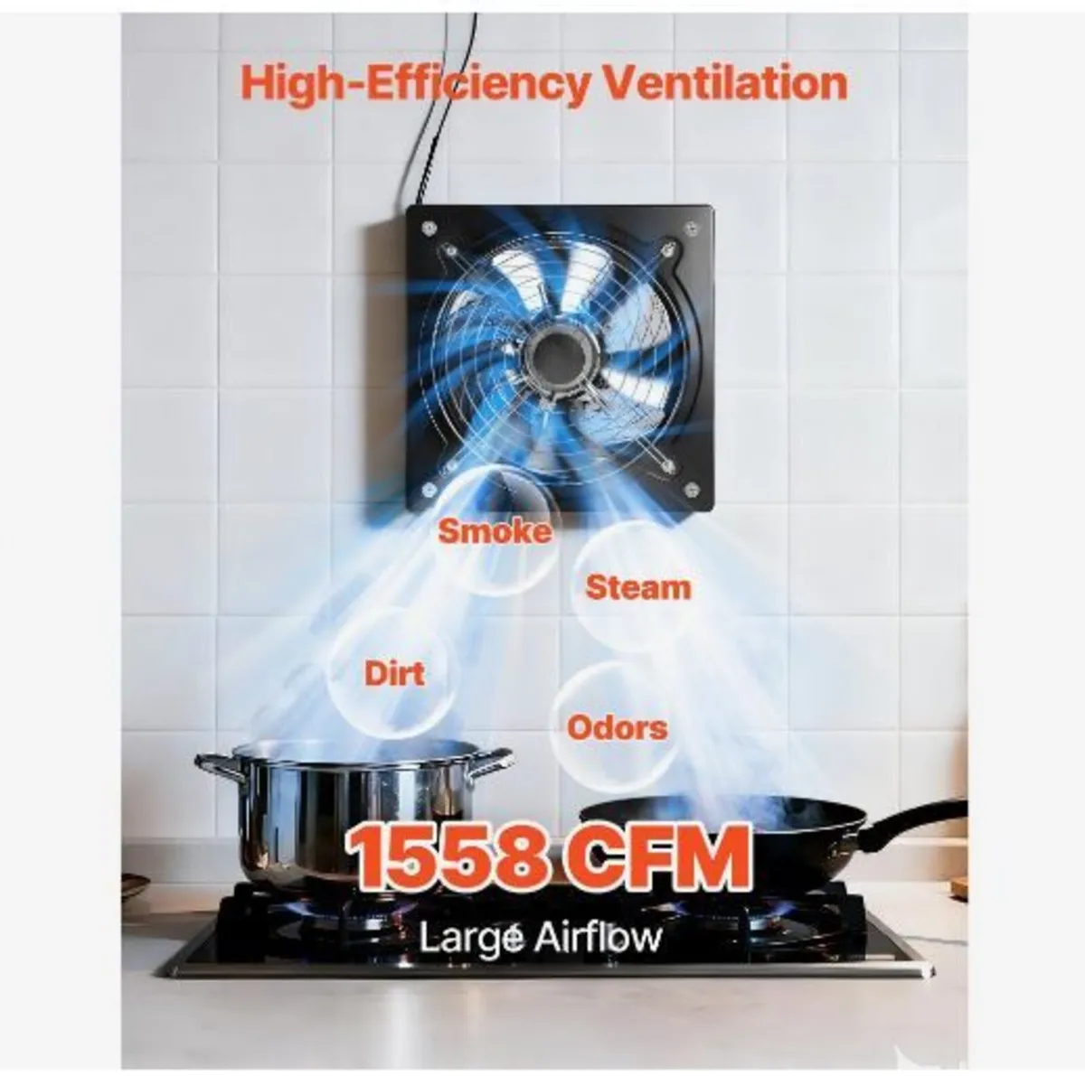 30.5 cm Exhaust Fan, 1558 CFM High Velocity - Image 2