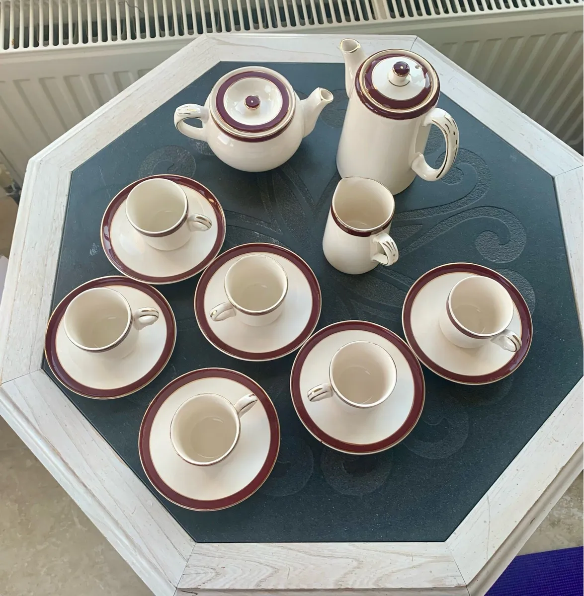 Mid century Alfred Meakin Demitasse 15 pc set - Image 1