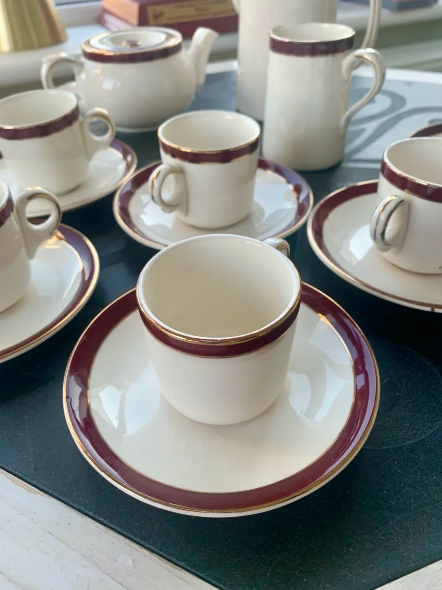Mid century Alfred Meakin Demitasse 15 pc set - Image 2