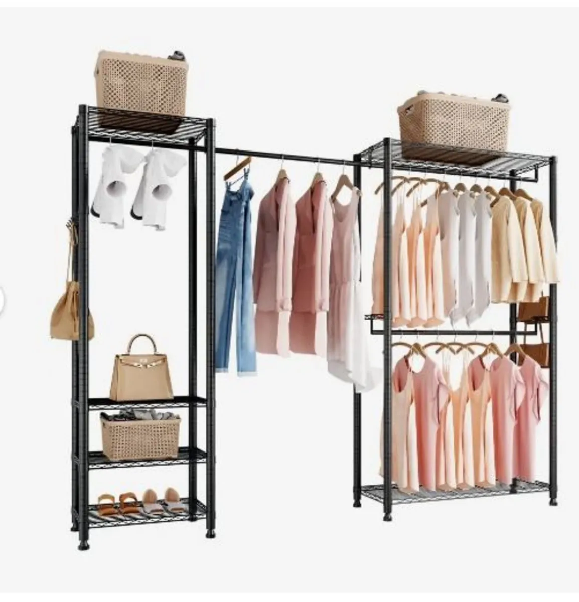 Clothing Garment Rack, Heavy Duty Clothes - Image 1