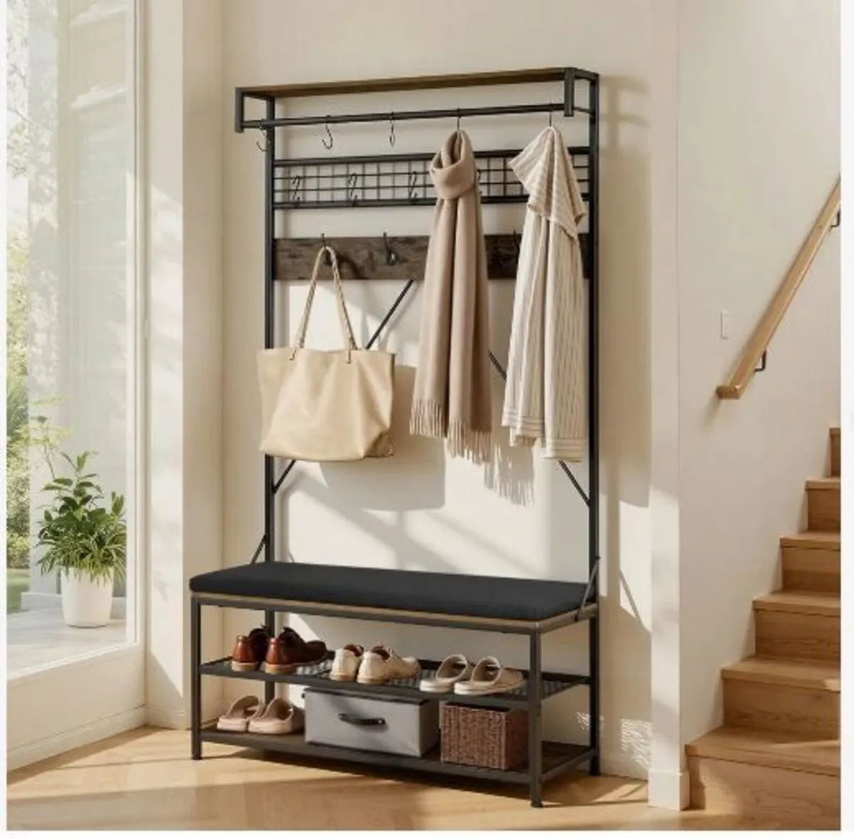 Hall Tree, 1830 mm Coat Rack - Image 1