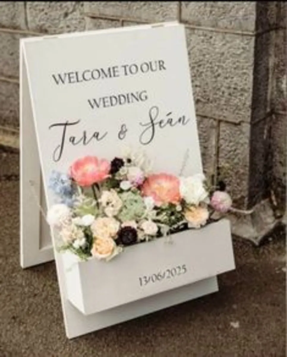Personalised Wedding Welcome Sign for Rent