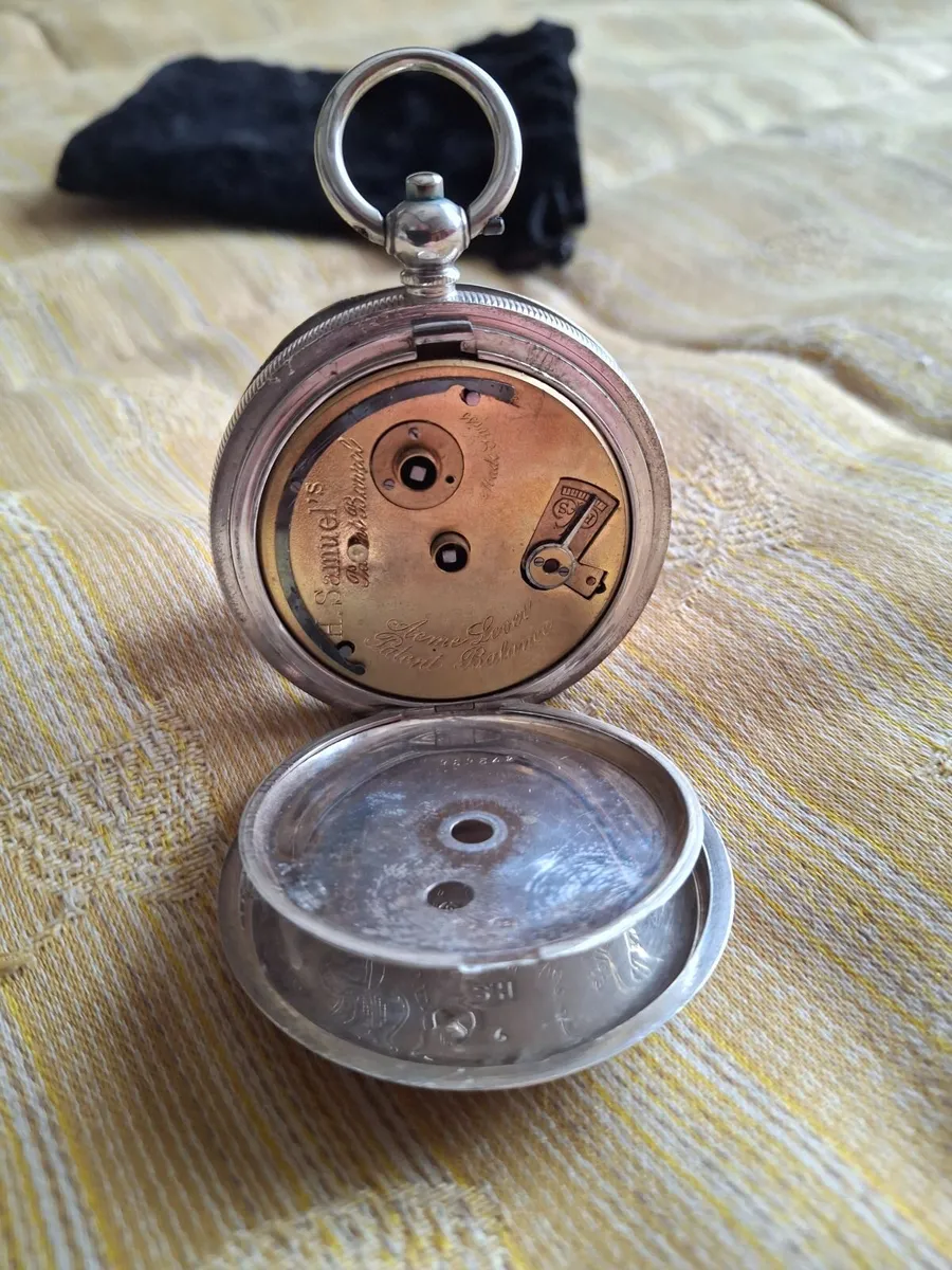 ANTIQUE  SILVER POCKET WATCH - Image 3