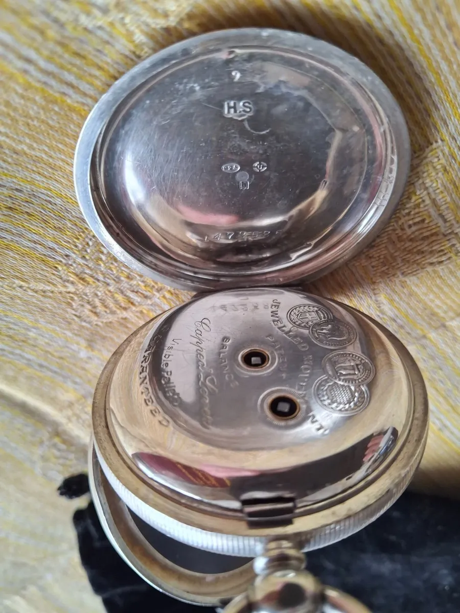 ANTIQUE  SILVER POCKET WATCH - Image 4