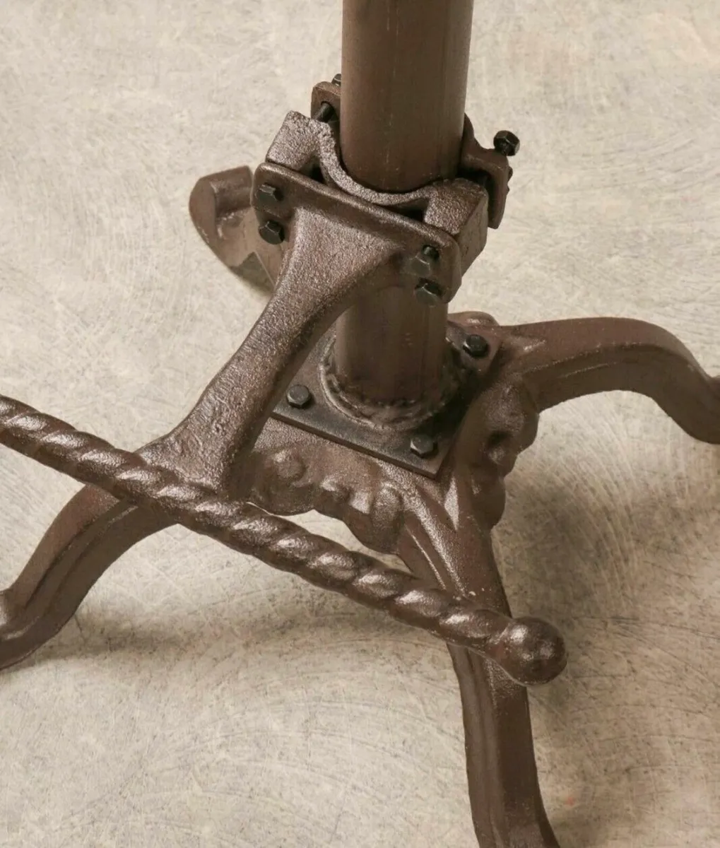 2 x Cast Iron Tractor Style Kitchen Bar Stools NEW - Image 4
