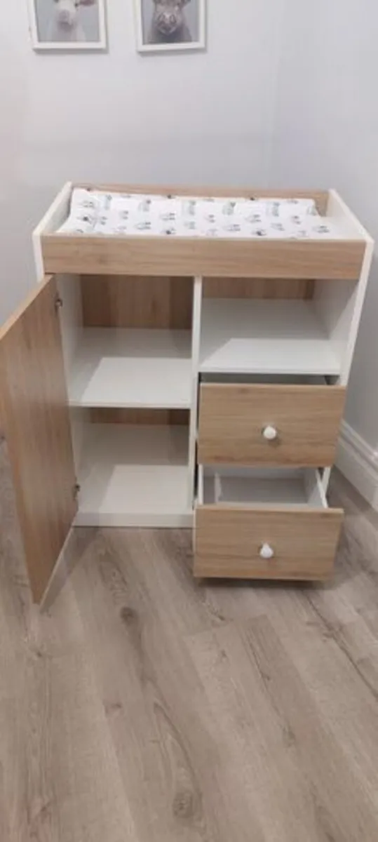 Baby Changing table and Storage - Image 1