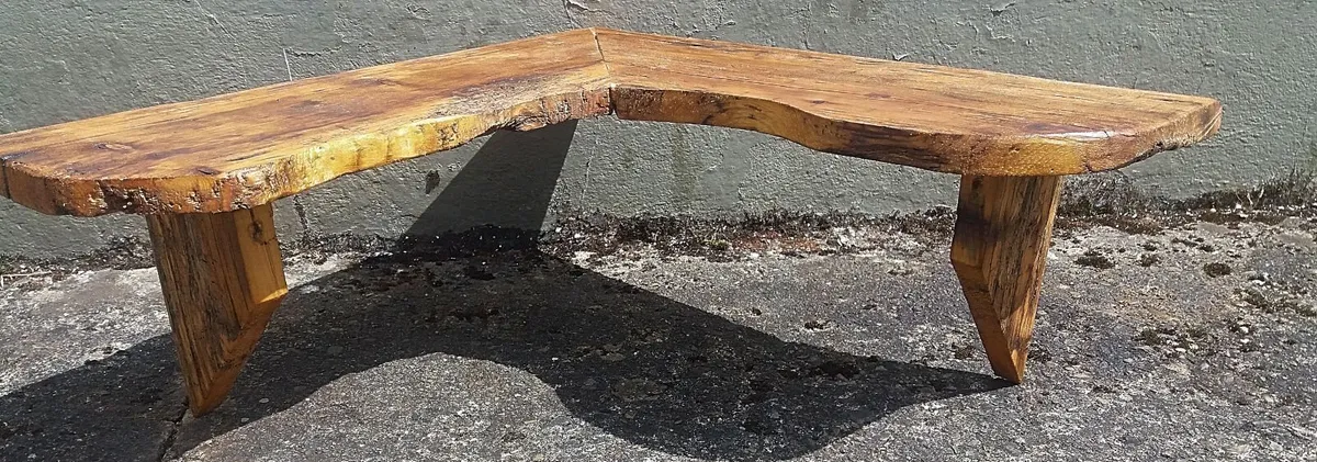 Rustic Driftwood Floating Corner Shelf / Display - Image 3