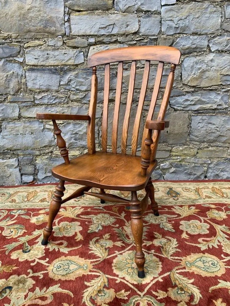 Victorian Ash & Elm Windsor Armchair - Image 1