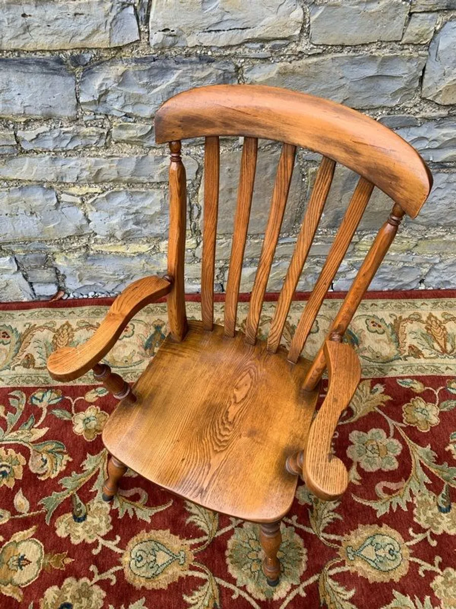 Victorian Ash & Elm Windsor Armchair - Image 3