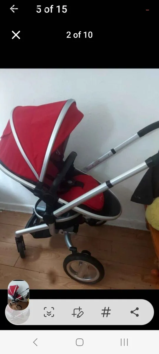 Silver Cross stroller and maxi cosi car seat - Image 1