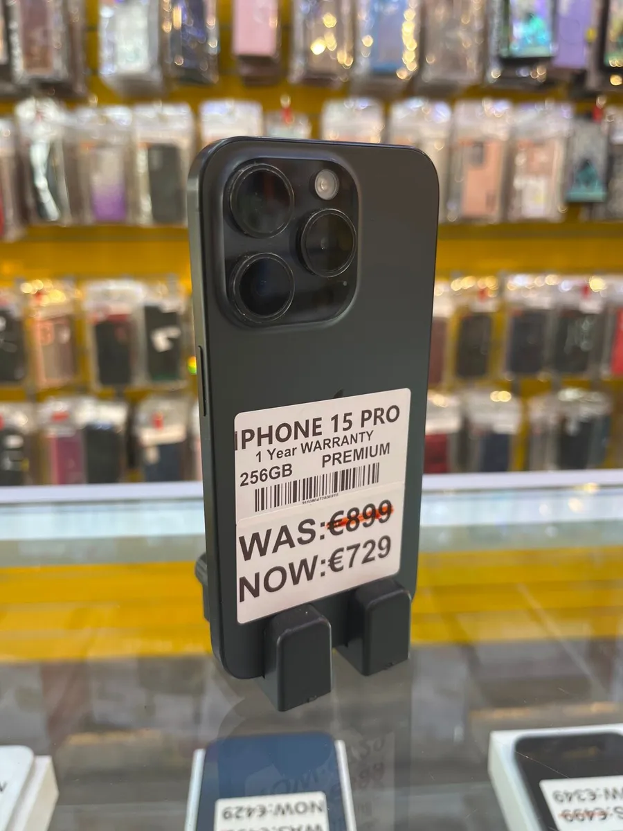 iPhone 15 pro with 1 year warranty and 256GB - Image 1