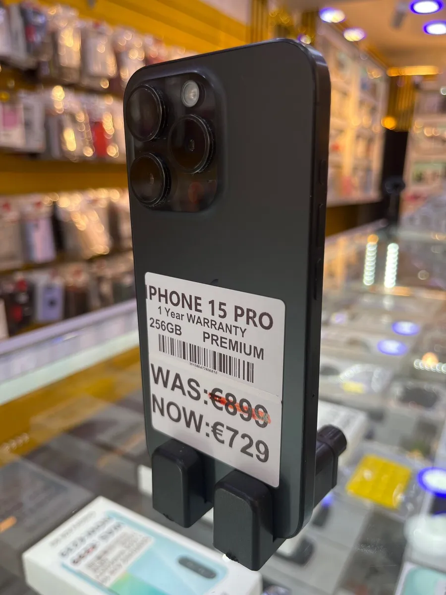 iPhone 15 pro with 1 year warranty and 256GB - Image 2