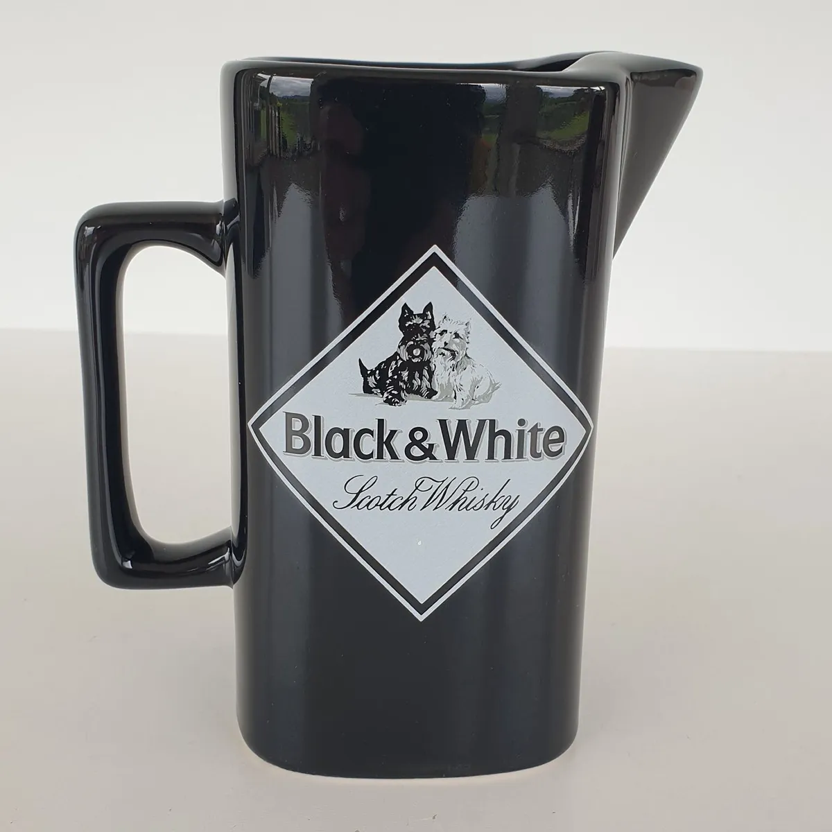 Black & White whiskey Seton pottery water jug - Image 1