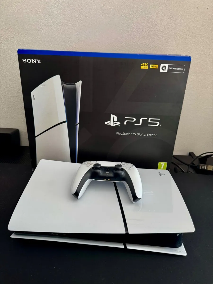 PS5 Slim Digital 825GB Boxed – Excellent Condition - Image 1