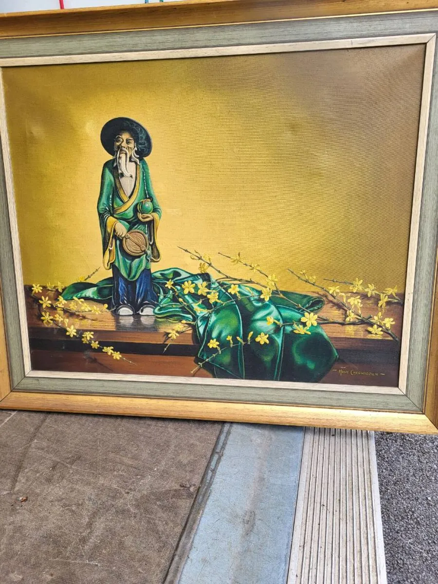 Large original oil painting by Hugh Chegwidden - Image 1