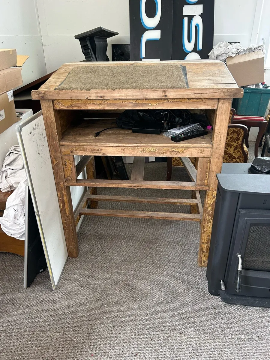 Oak drawing bench - Image 1