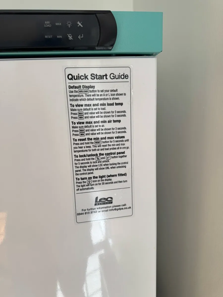 Lec medical fridge never used brand new - Image 3