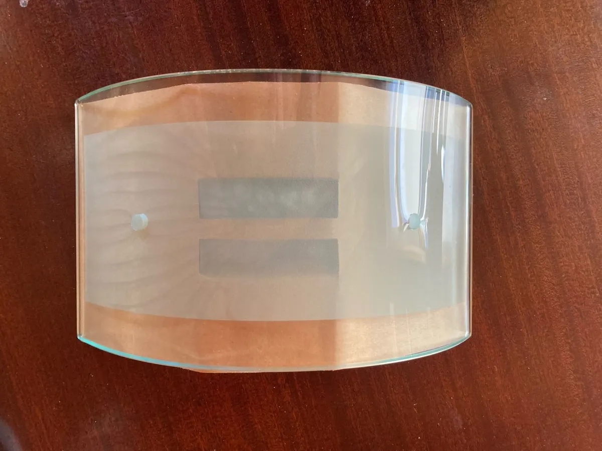 JAVA HALOGEN WALL LIGHT SATIN BRASS 8MM/6MM GLASS - Image 1