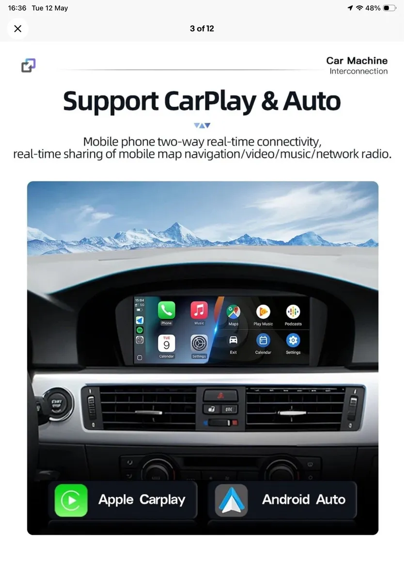 Replacement CarPlay screen for bmw e60 ccc system - Image 4