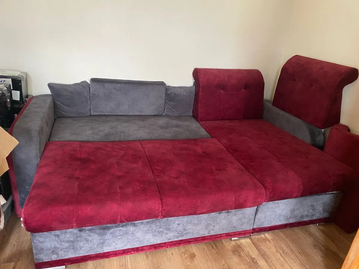 Corner sofa bed with storage - Image 4