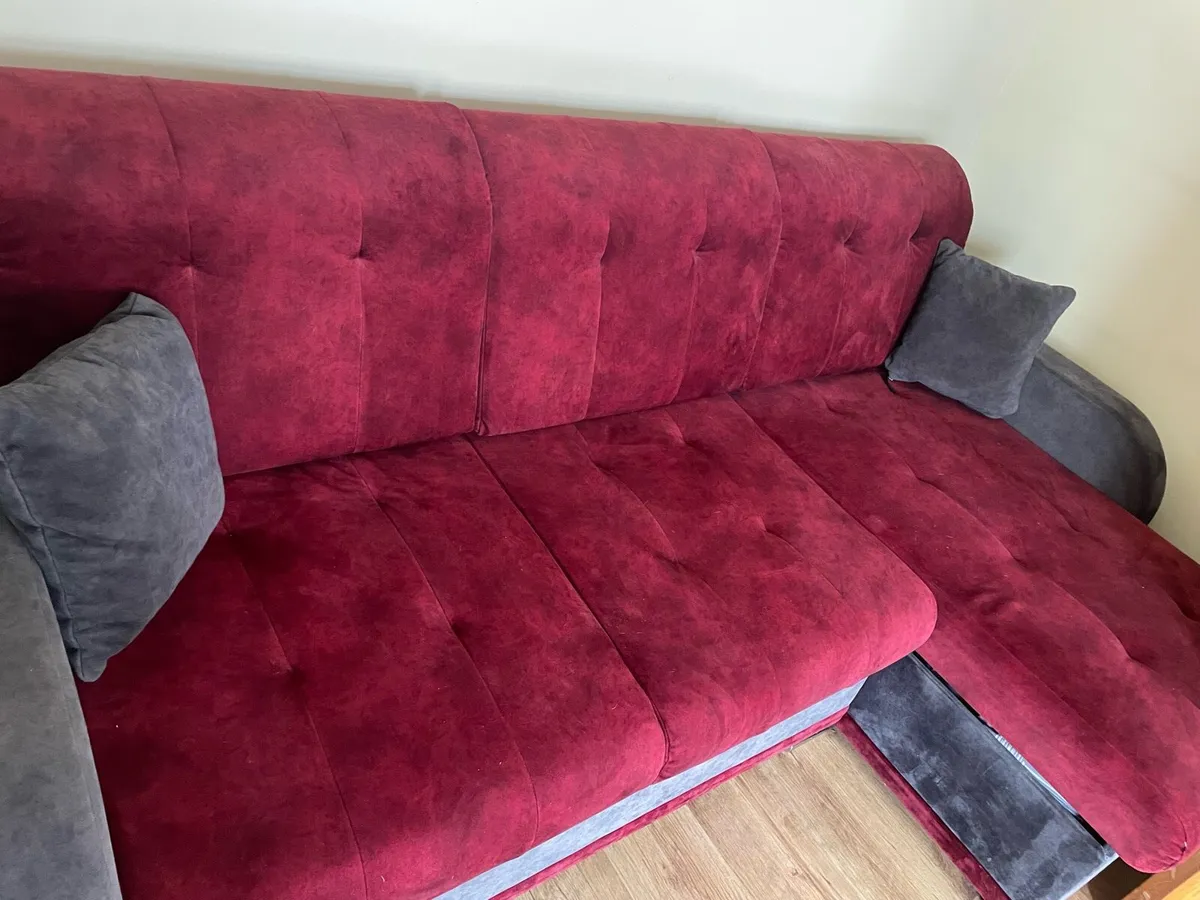 Corner sofa bed with storage - Image 2