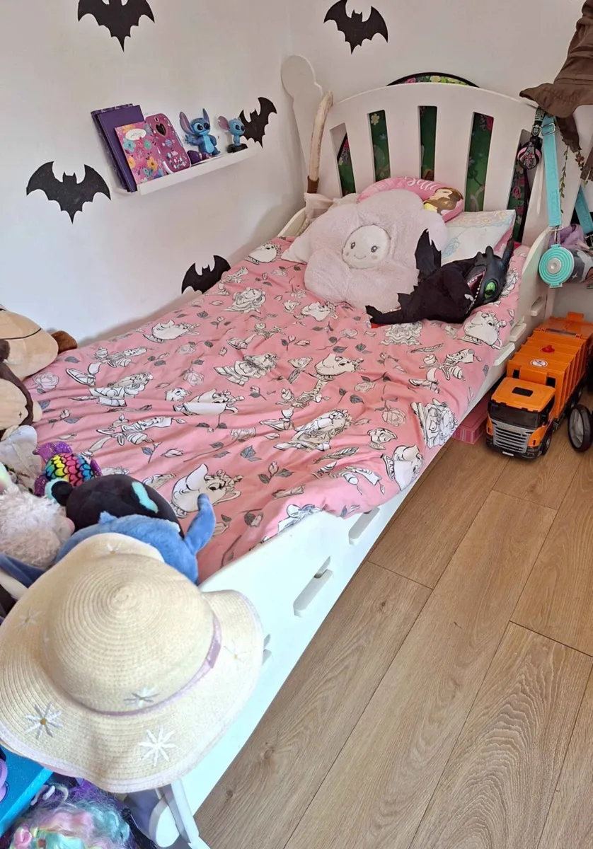 White Kids Single Bed Frame