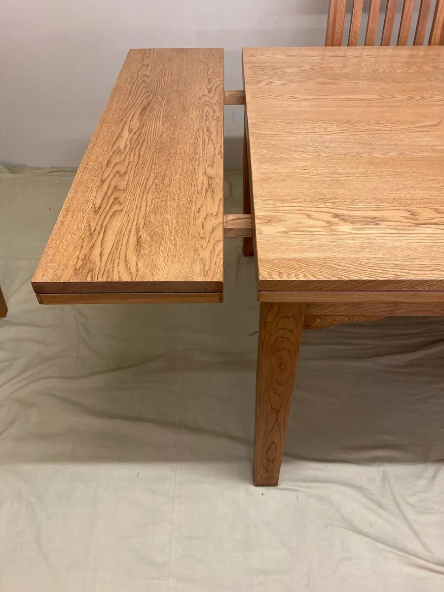 Solid Oak Dining Set - Image 3