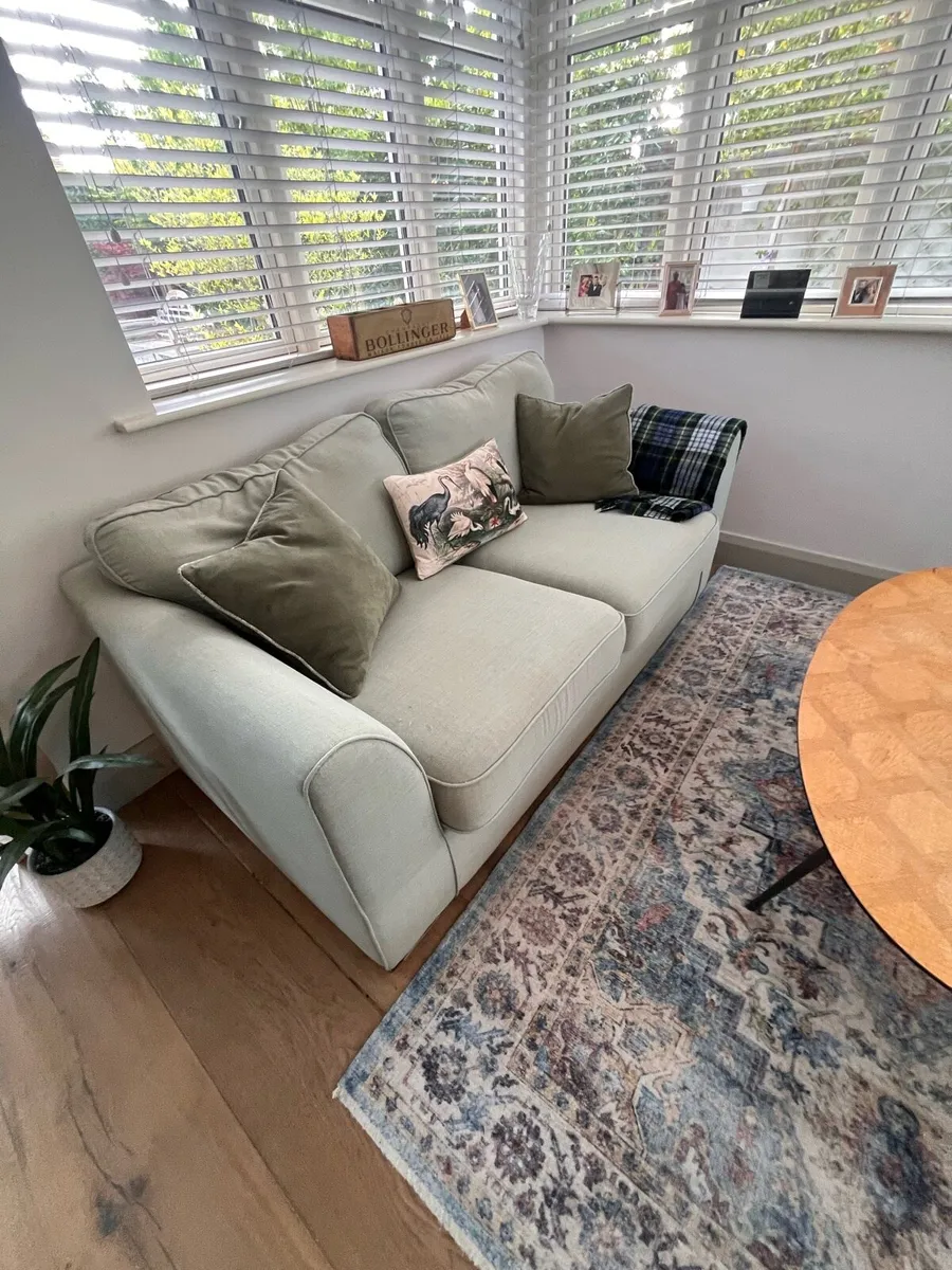 2 Seater Sofa - Sage Green - Image 1