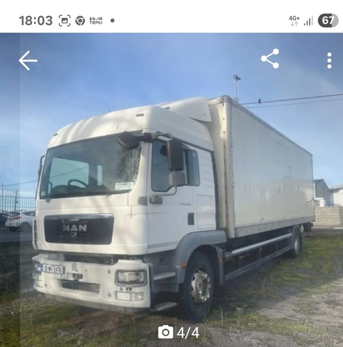 Man 18 ton with taillift cvrt  05/27 - Image 1