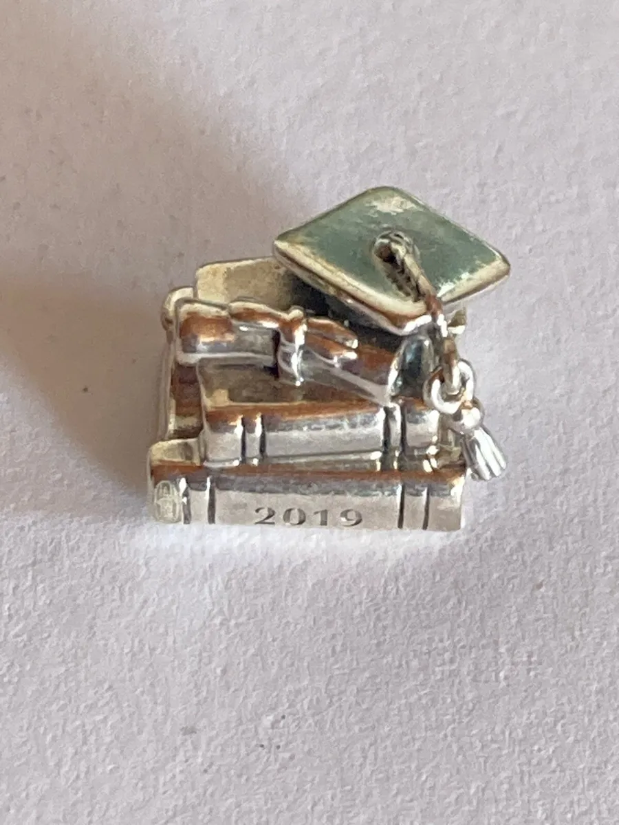 Sterling Silver Pandora graduation charm - Image 1