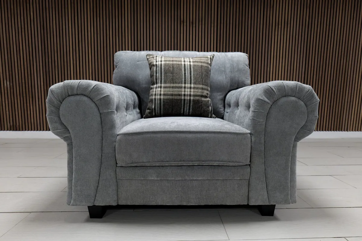 Verona Grey Scatter or Fullback Cushions Sofa - Image 2
