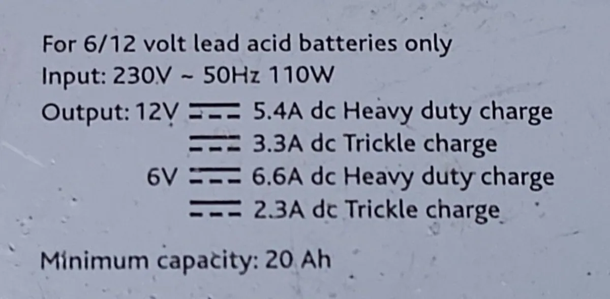 battery charger 6v or 12v for car or motorcycle  p - Image 2