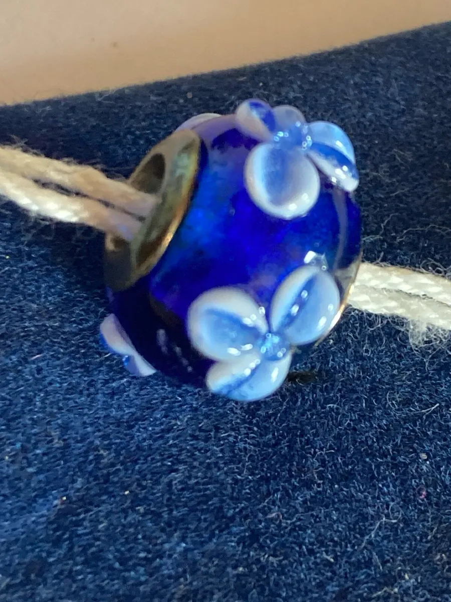 Sterling Silver Marano glass charm - Image 1