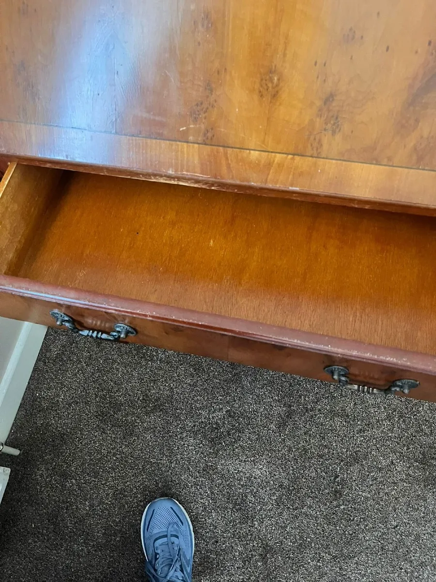 Vintage Bureau: Chest of Drawers w/ Built-In Desk - Image 3