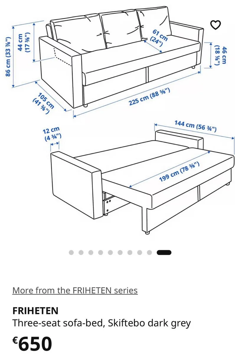Sofa bed excellent condition - Image 4