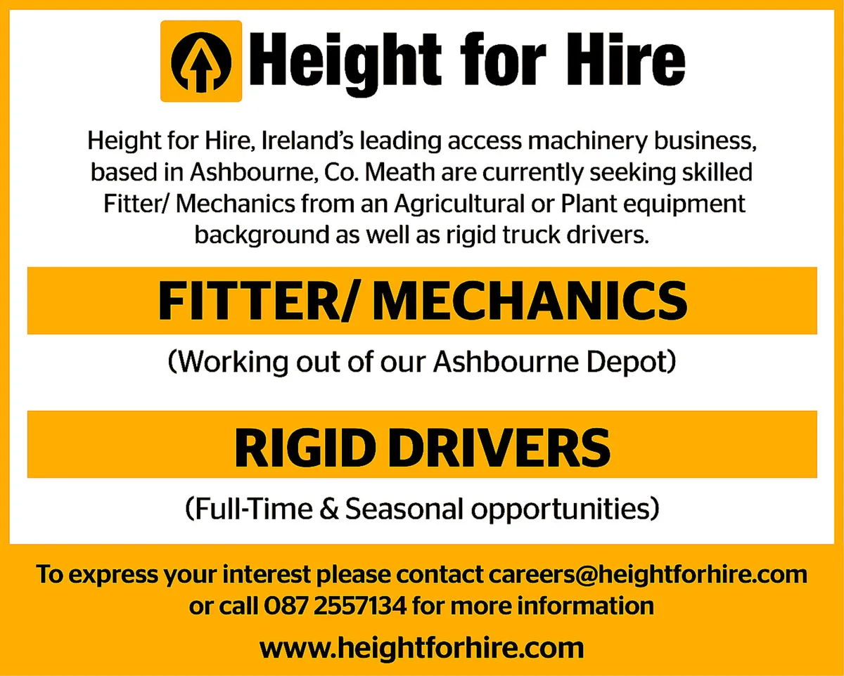 Wanted: FITTER/ MECHANICS / DRIVERS