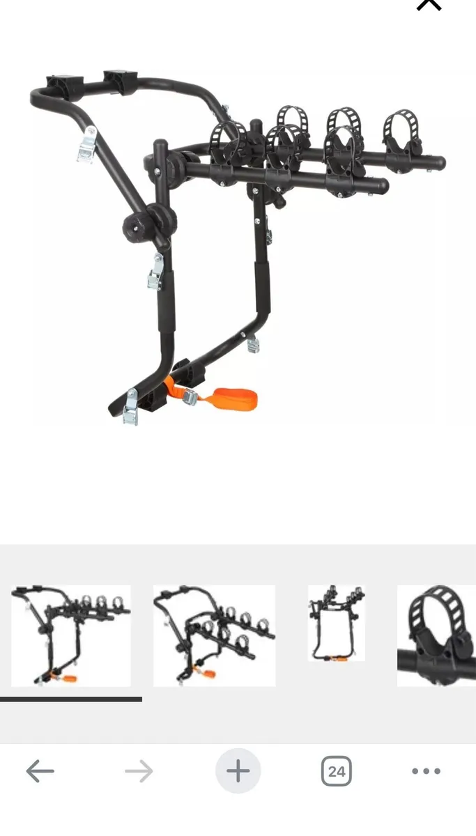3 Bike Rear Mounted Bike Rack - Image 4