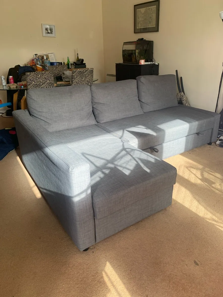 Sofa - Ikea Friheten L Shaped sofa bed w/ storage - Image 1