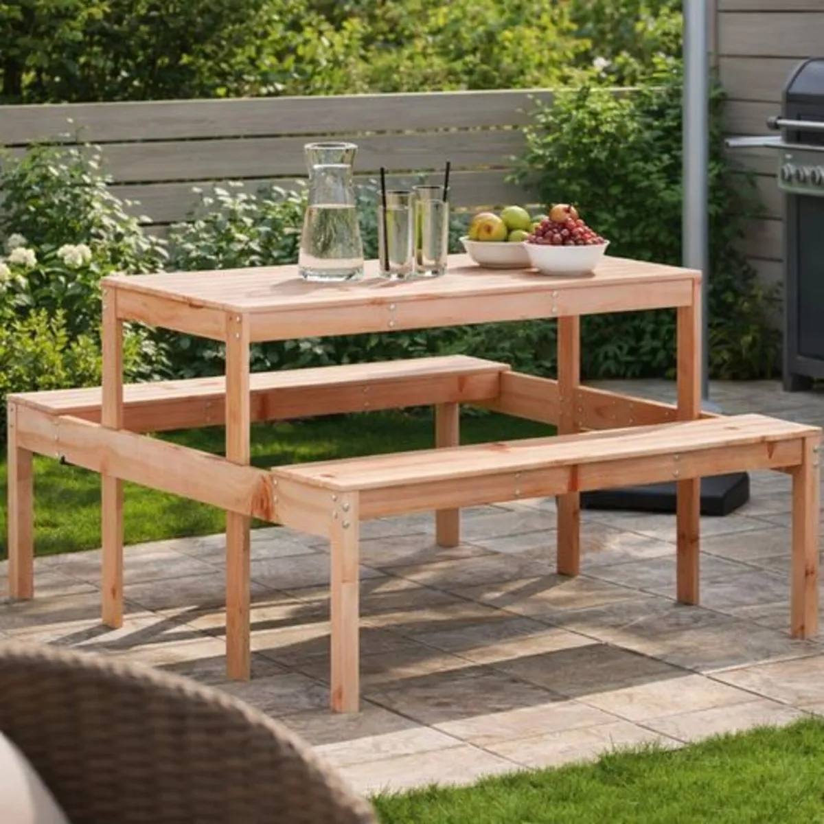 Picnic Table bench set Solid Wood Douglas - Image 4