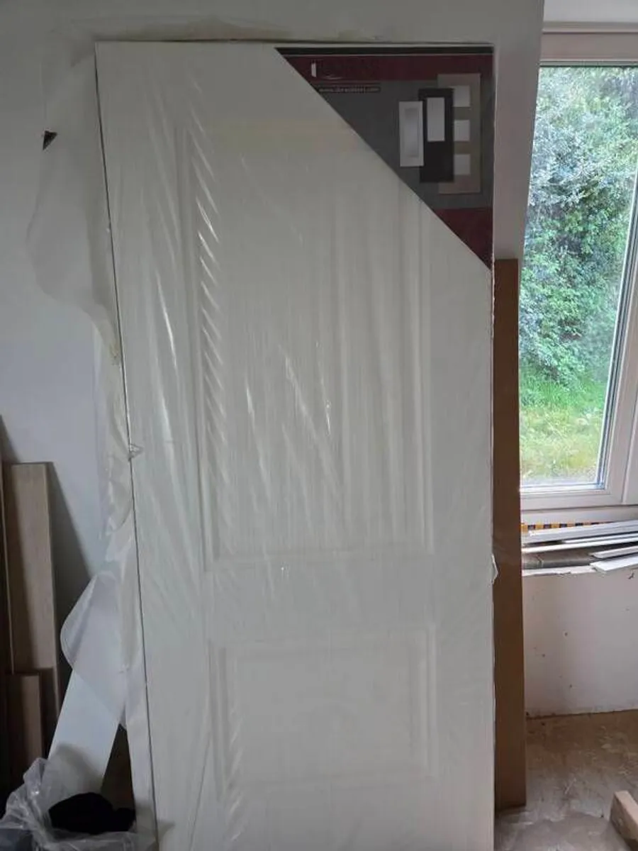 2 panel solid door, - Image 1