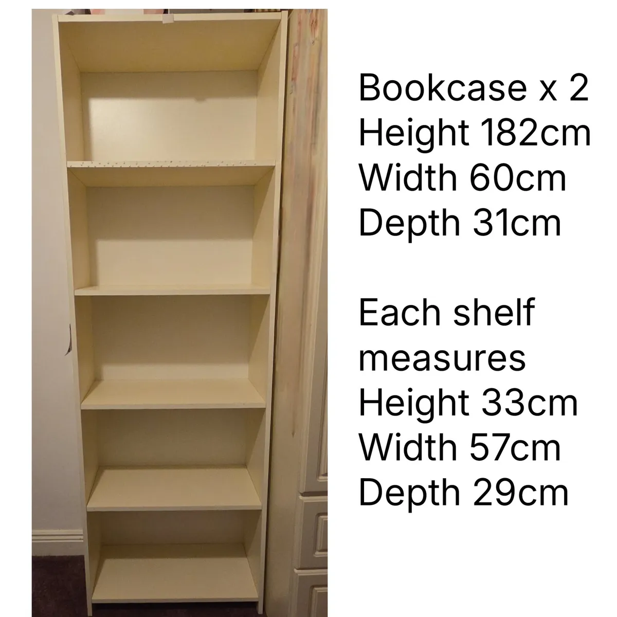 Bookcase x 2 - Image 1