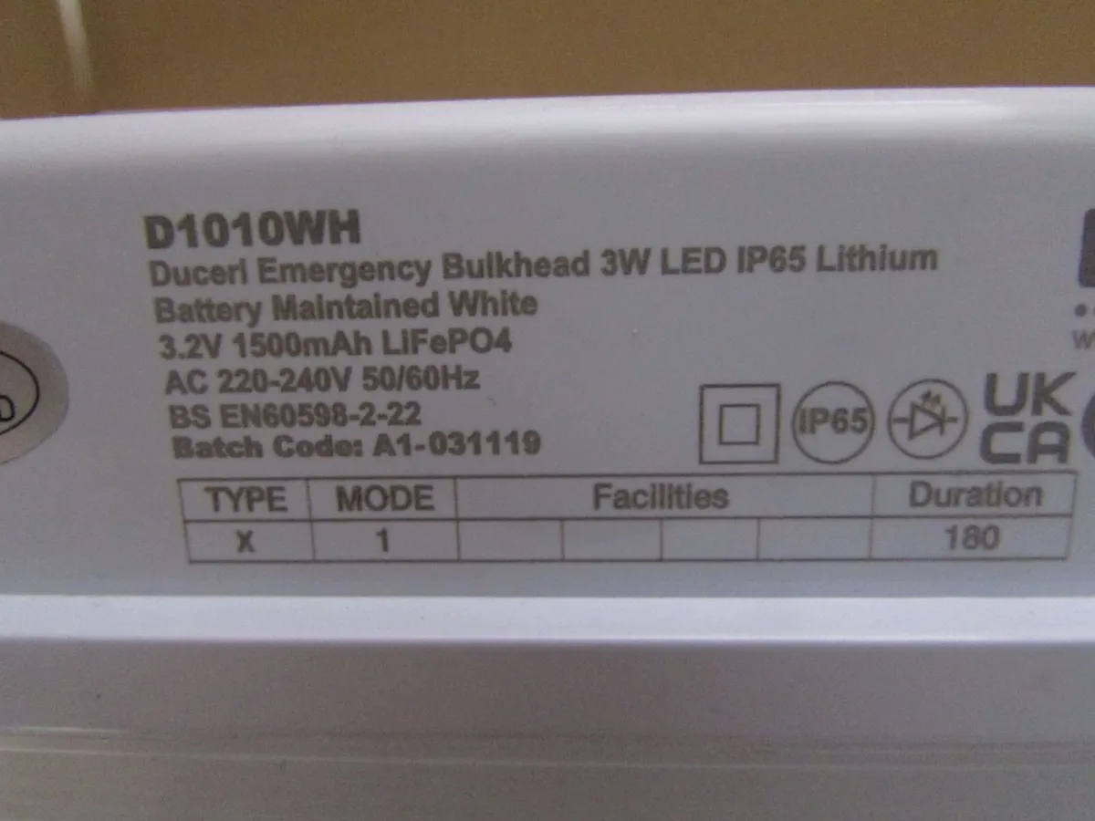LED Emergency Bulkhead Light - Image 2