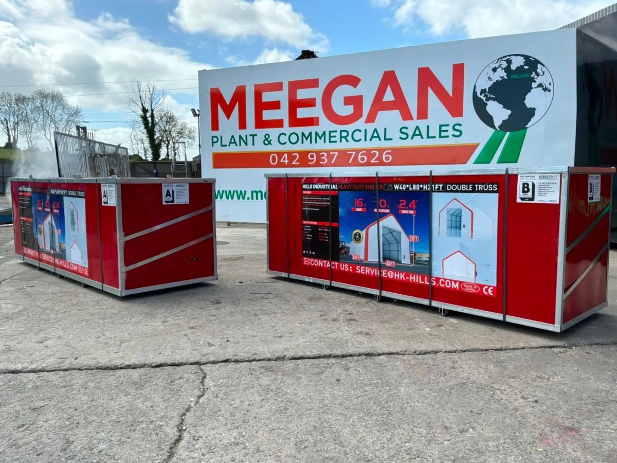 80ft x 40ft x 21ft INDUSTRIAL STORAGE SHED.....435 - Image 4