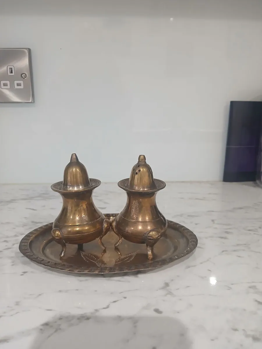 Silver Plated Condiment set 1980s - Image 1